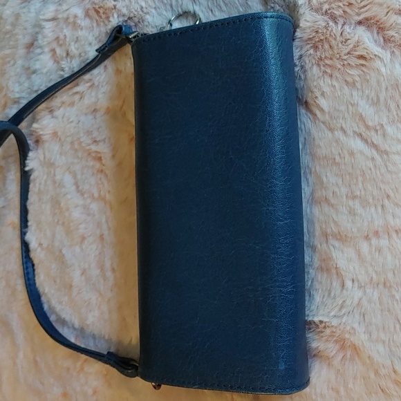 Matt & Nat Blue Wallet With Crossbody Strap - Picture 3 of 9